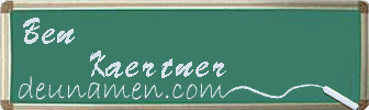 Ben Kaertner Visitenkarte